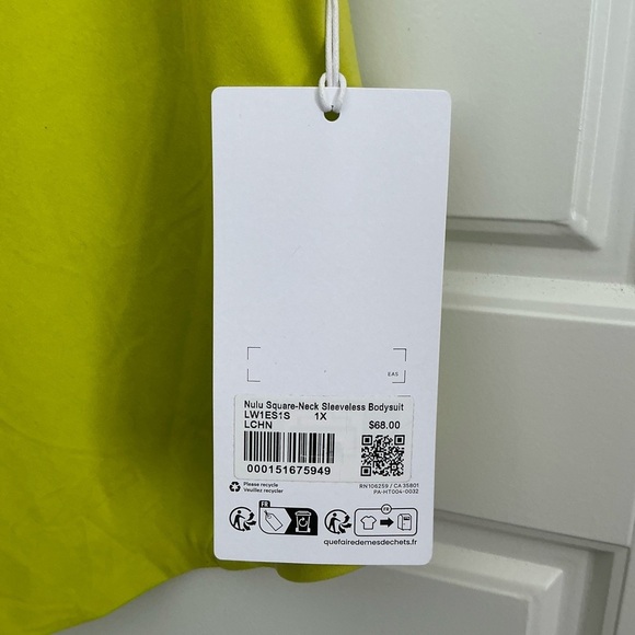 Lululemon Athletica Wunder Most Neon Yellow Bodysuit - Picture 5 of 5